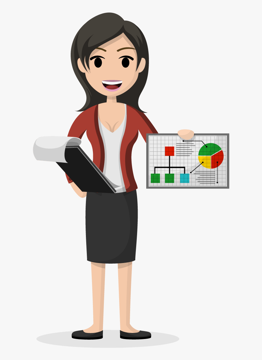 Job Woman - Female Accountant Accountant Clipart, HD Png Download, Free Download