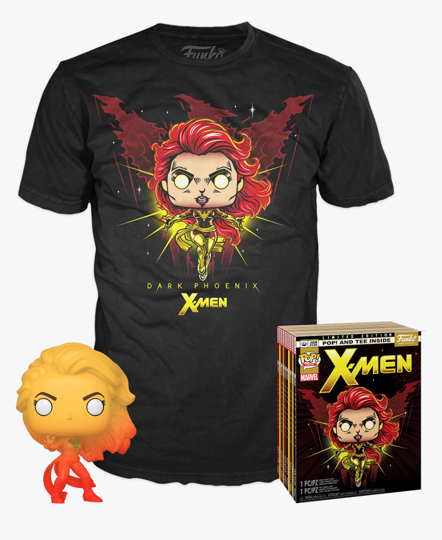 Funko Pop Tee Dark Phoenix, HD Png Download, Free Download