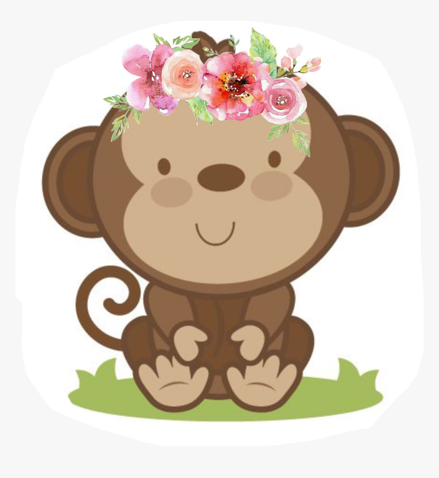 Transparent Cute Monkeys Clipart - Cute Baby Monkey Clipart, HD Png Download, Free Download