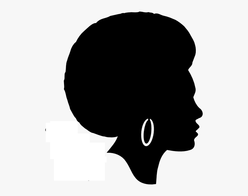 Afro Girl Svg Clip Arts - African Woman Face Silhouette, HD Png Download, Free Download