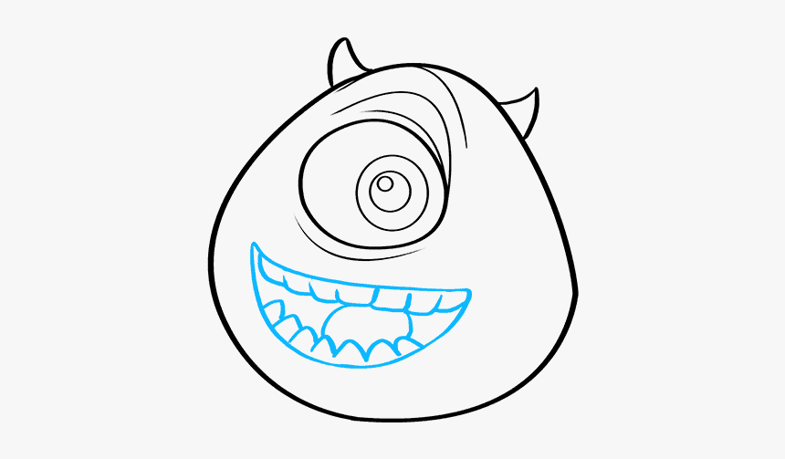 How To Draw Mike Wazowski From Monsters, Inc, HD Png Download, Free Download