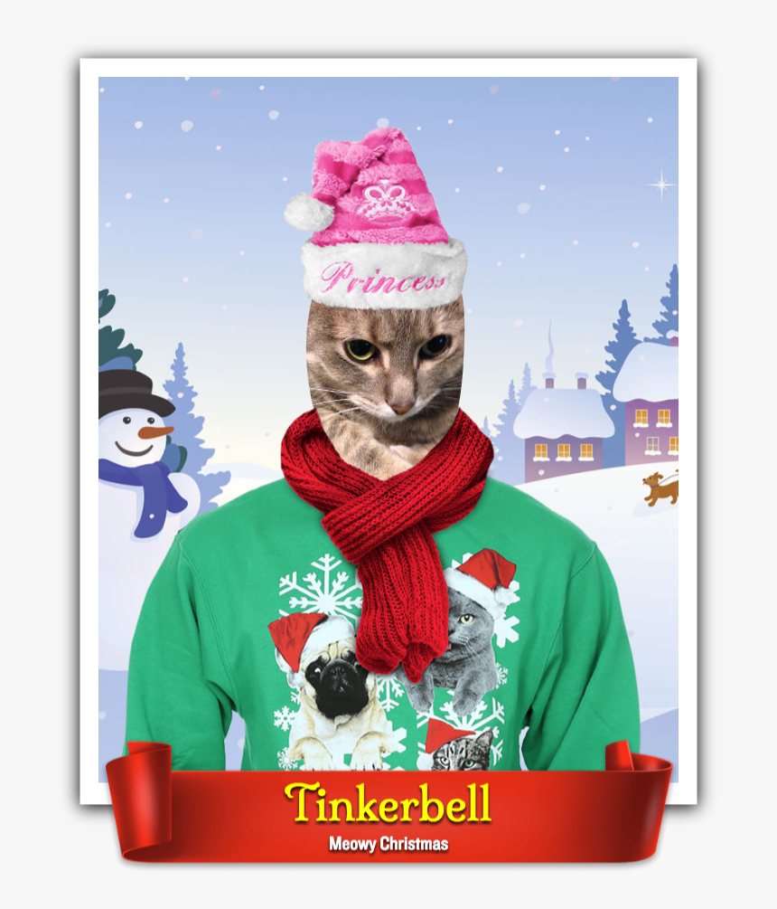Tinkerbell From Meowy Christmas - Domestic Short-haired Cat, HD Png Download, Free Download