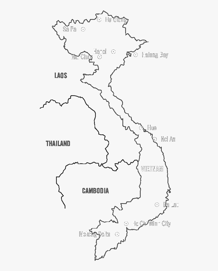 Transparent Vietnam Png - Vietnam Map Drawing Png, Png Download, Free Download