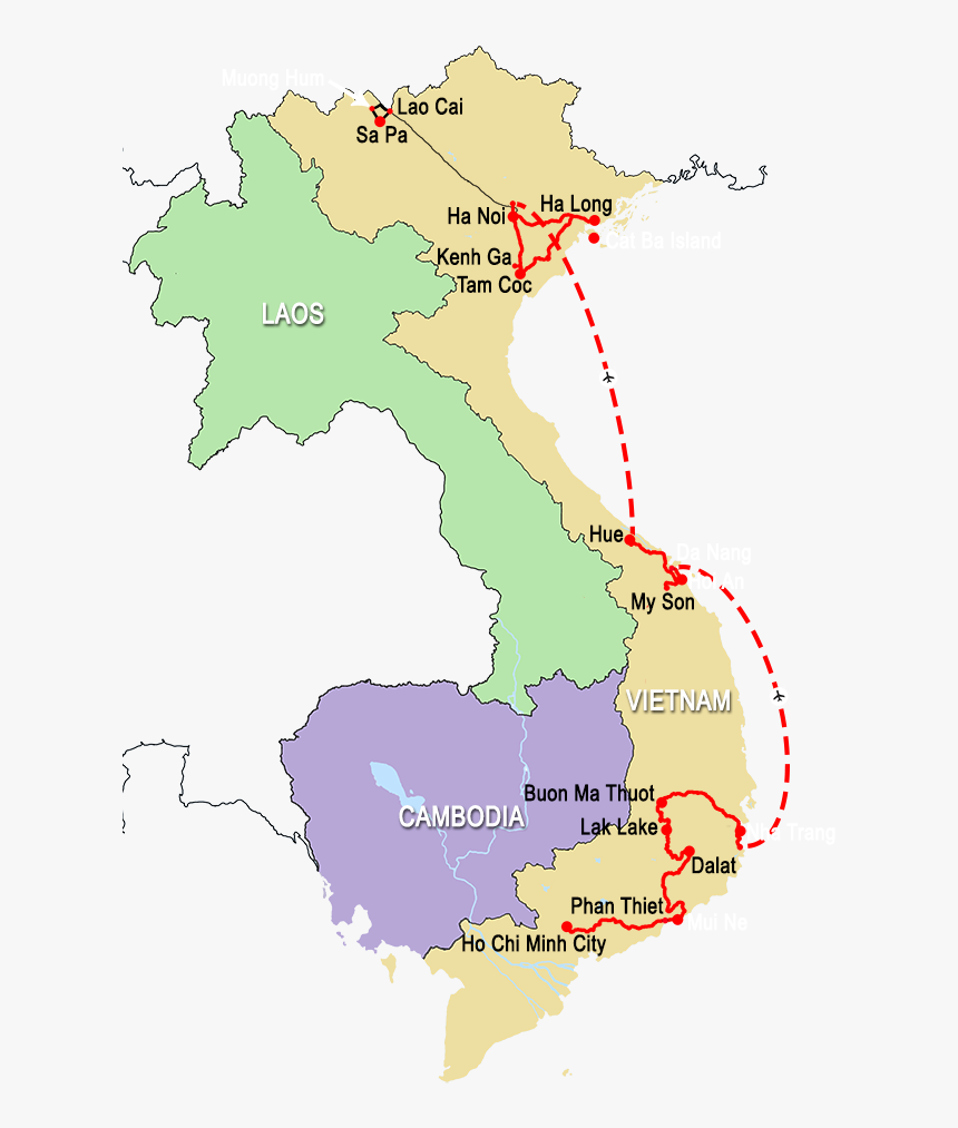 Vietnam Map - 13th Century Vietnam Map, HD Png Download, Free Download