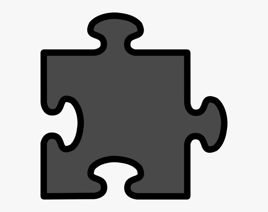 Puzzle-grey Svg Clip Arts - Large Color Puzzle Pieces, HD Png Download, Free Download