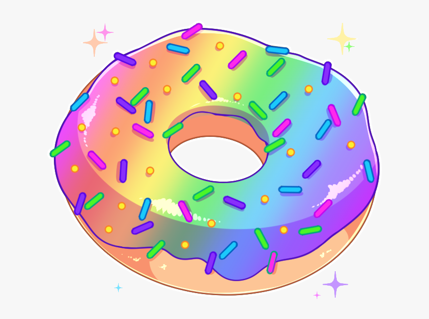 Donut Aesthetic Transparent Png Clipart , Png Download - Aesthetic Foods Transparent Background, Png Download, Free Download