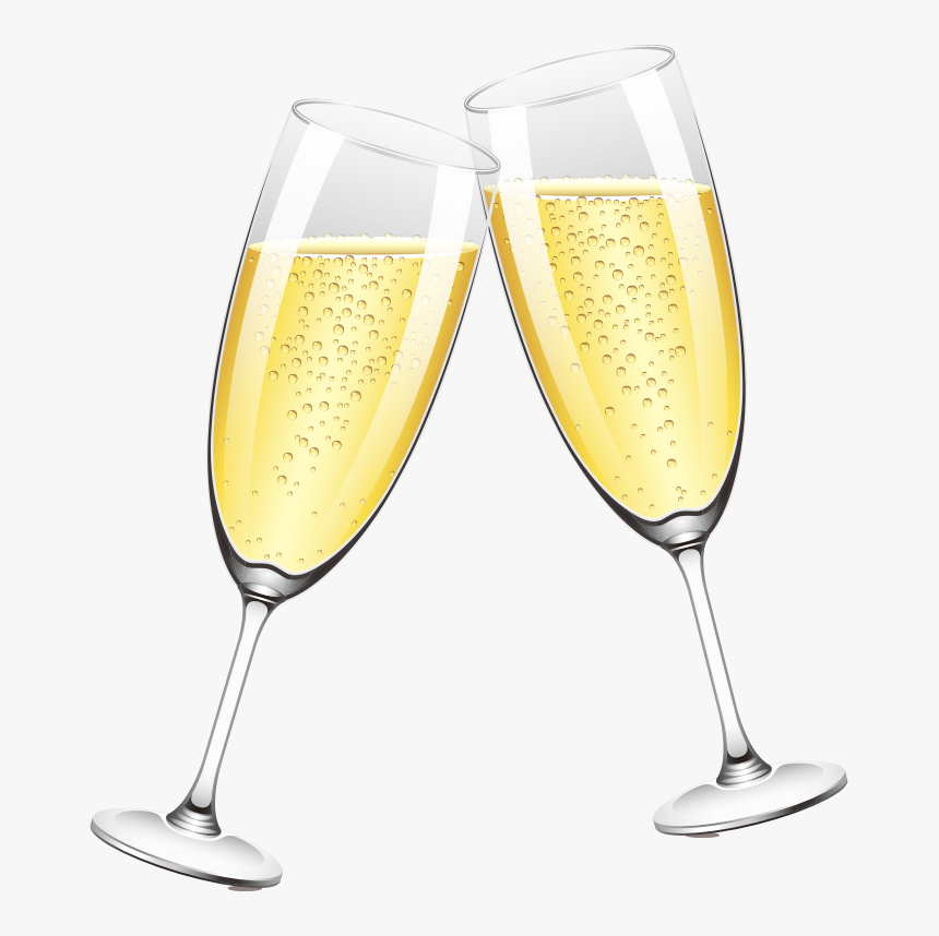 Two Glasses Of Champagne Png Download - Transparent Background Png Clipart Two Champagne Png, Png Download, Free Download