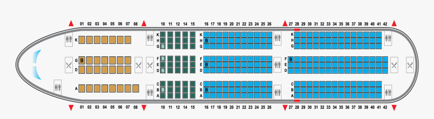 Airbus A350 Vietnam Airlines Seat Map, HD Png Download, Free Download