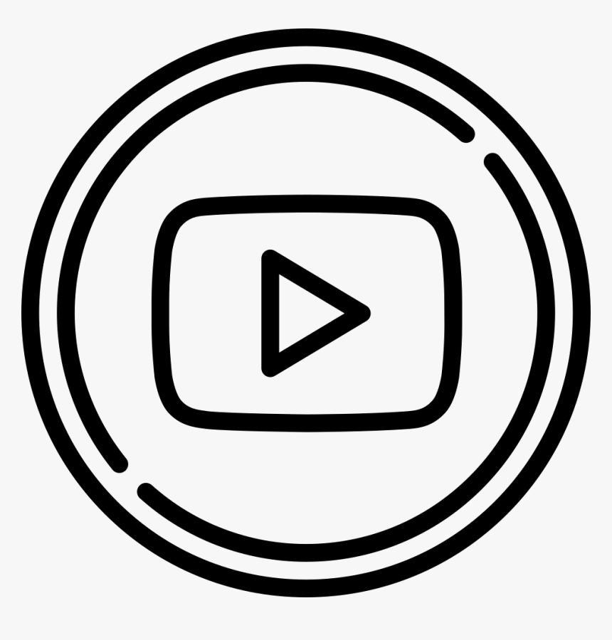 Youtube - Logo Youtube Putih Png, Transparent Png, Free Download