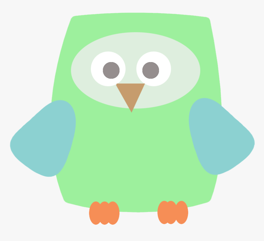 Square Green Owl Clip Art - Owl, HD Png Download, Free Download