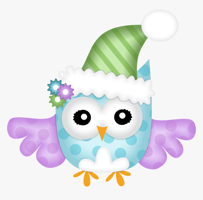 Christmas Owl Clip Art, HD Png Download, Free Download