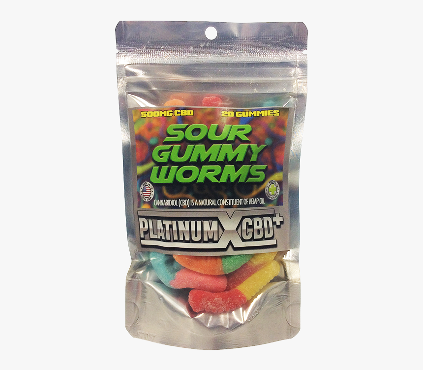 Cbd Platinum Sour Worms - Cbd Gummy Worms, HD Png Download, Free Download