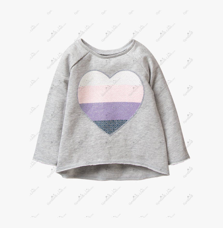 Sparkle Heart Pullover - Long-sleeved T-shirt, HD Png Download, Free Download