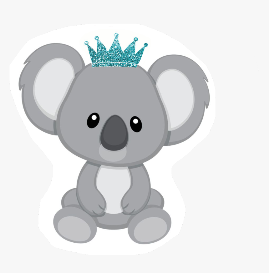 #prince #koala #bear #crown #son #dad #family #blue - Cute Koala Clip Art, HD Png Download, Free Download