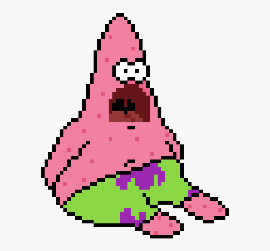 Transparent Suprised Png - Pixel Art Patrick Star, Png Download, Free Download