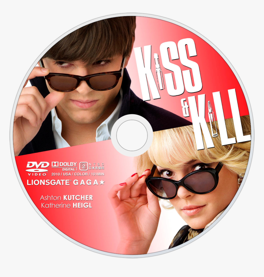 Clip Art Movie Fanart Tv Dvd - Ashton Kutcher Kiss And Kill, HD Png Download, Free Download