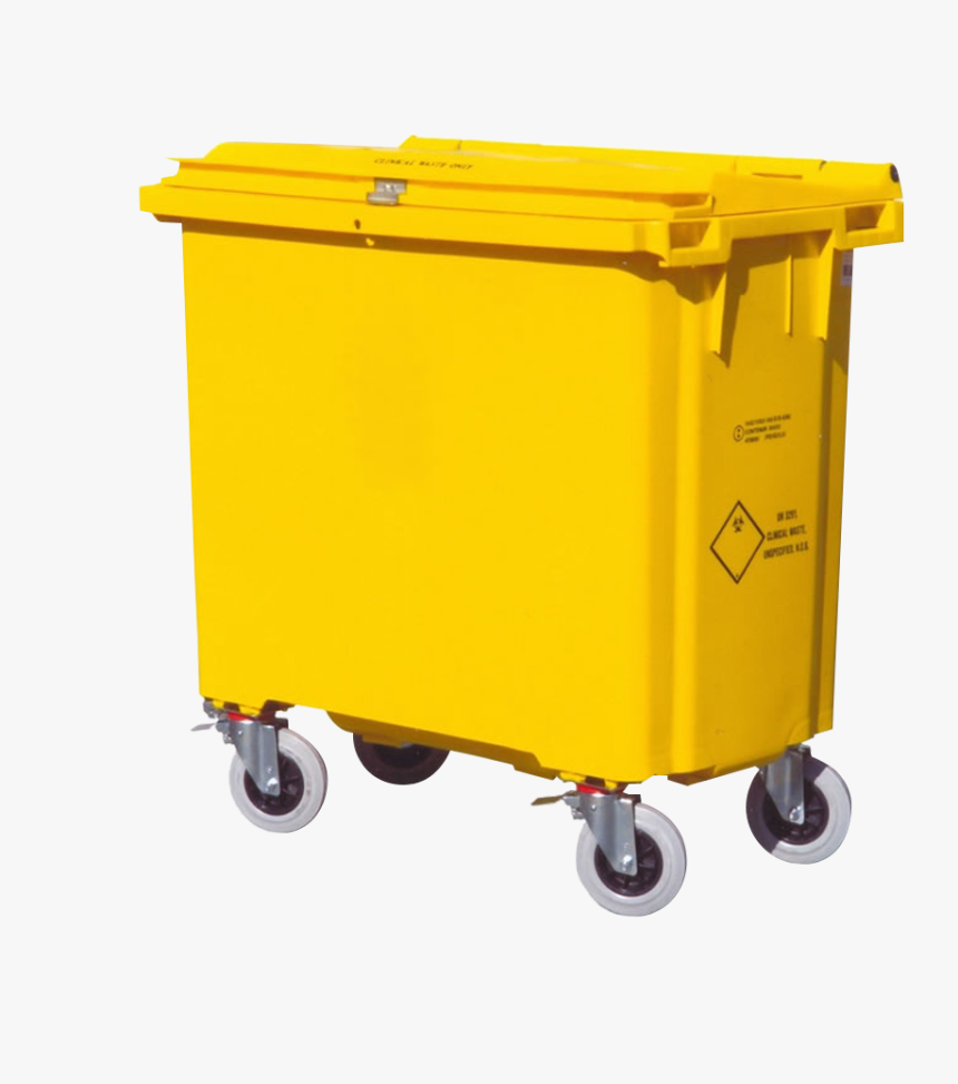 770 Litre Clinical Waste Bin - 770l Yellow Bin, HD Png Download, Free Download