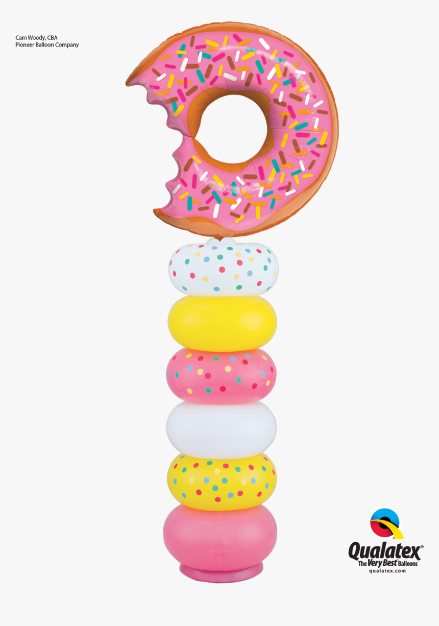 Transparent Real Balloons Png - Donut Themed Balloon Column, Png Download, Free Download