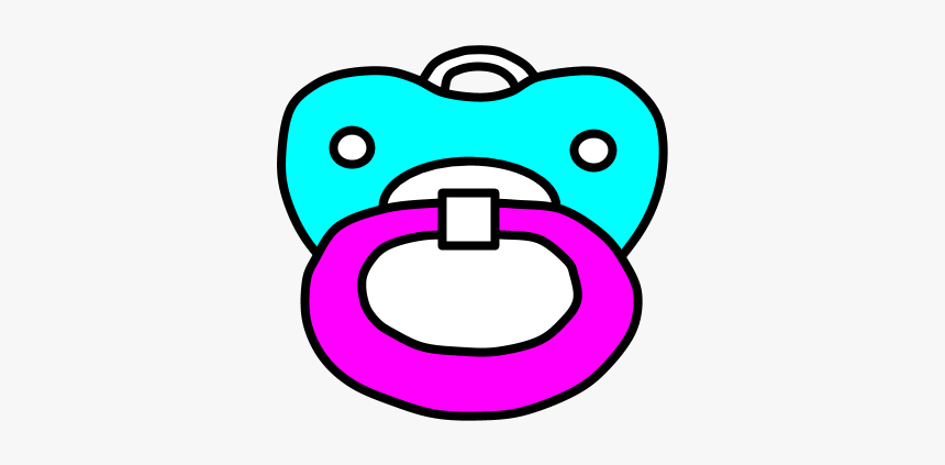 Pacifier, Binky, Bright Blue, Violet, HD Png Download, Free Download