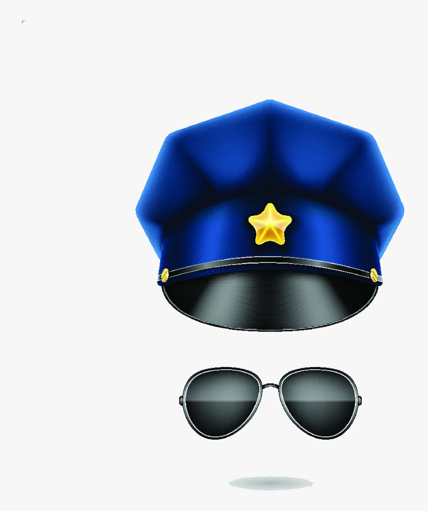 Transparent Oculos Thug Life Png - Vector Police Hat Png, Png Download, Free Download