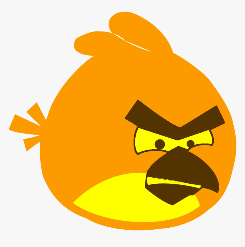 Red Angry Bird Halloween Pumpkin Template - Red Angry Birds Characters, HD Png Download, Free Download
