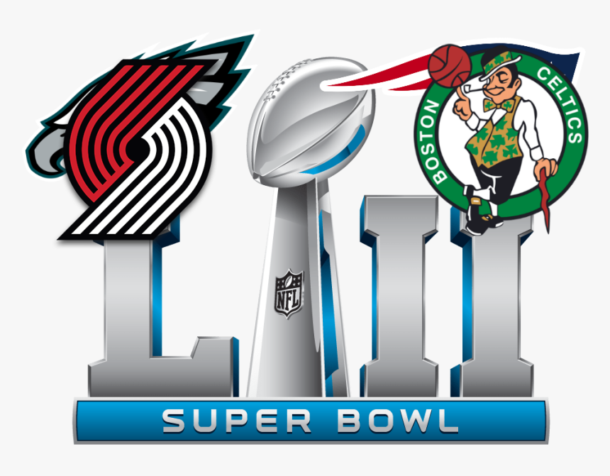 February Clipart Superbowl Sunday - Super Bowl 2018 Eagles Vs Patriots, HD Png Download, Free Download