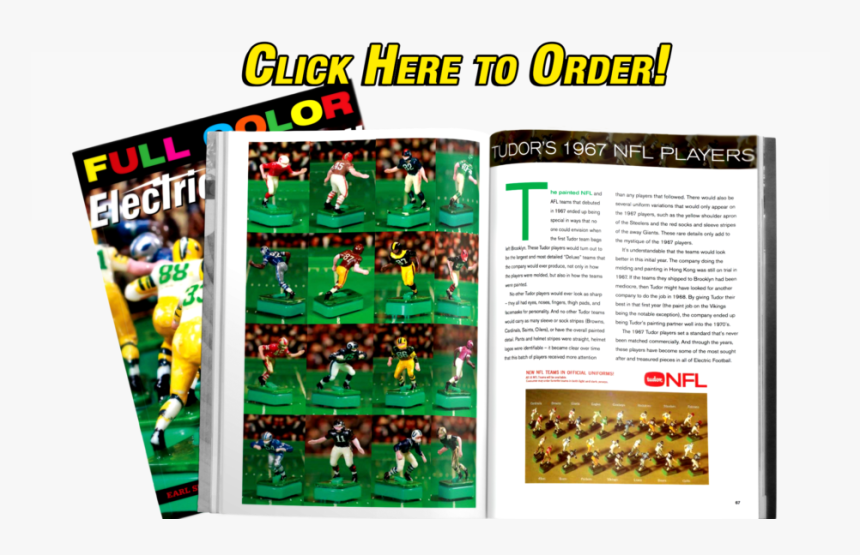 Full Color Electric Football Book Order Now Tab - Games, HD Png Download, Free Download