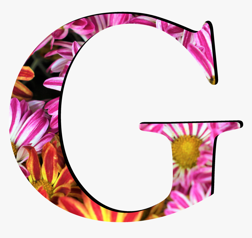 Flower Pattern Letters G - Flower Letters Png O, Transparent Png, Free Download
