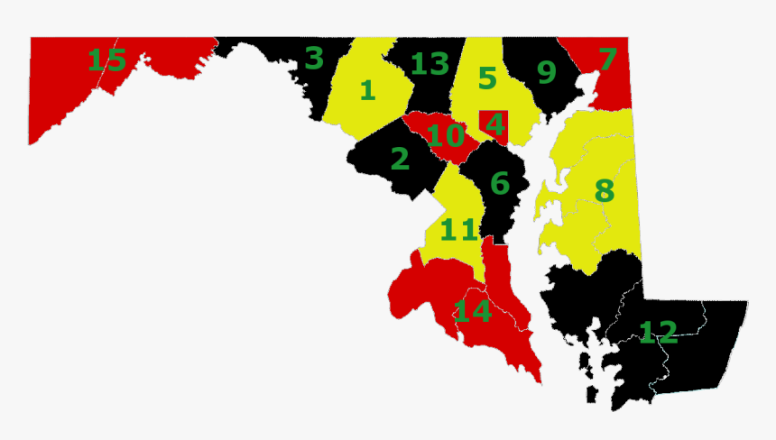 Map Of Maryland - Maryland State, HD Png Download, Free Download