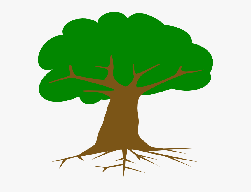 Clip Art Root Vector Graphics Tree Portable Network - Tree With Roots Clip Art, HD Png Download, Free Download