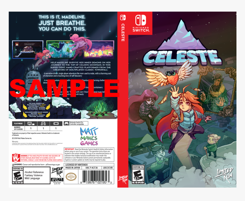 Celeste Nintendo Switch, HD Png Download, Free Download