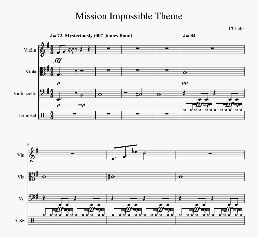 Jojo's Bizarre Adventure Violin Sheet Music, HD Png Download, Free Download