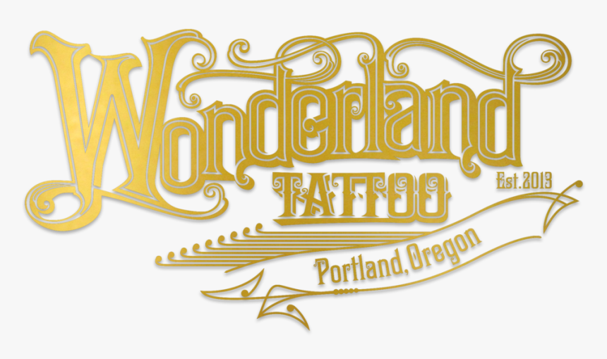 Wonderland Goldfoil3 - Calligraphy, HD Png Download, Free Download