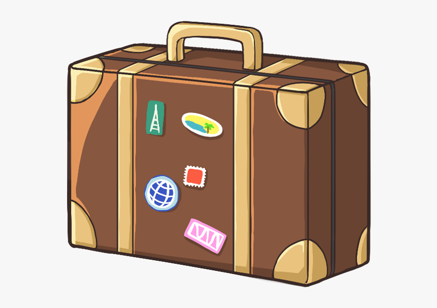 Transparent Vintage Suitcases Clipart - Transparent Bag Emoji Png, Png Download, Free Download