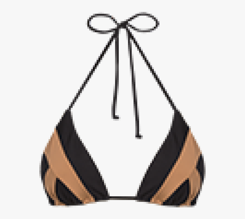 Black Wave Triangle Top - Swimsuit Top, HD Png Download, Free Download