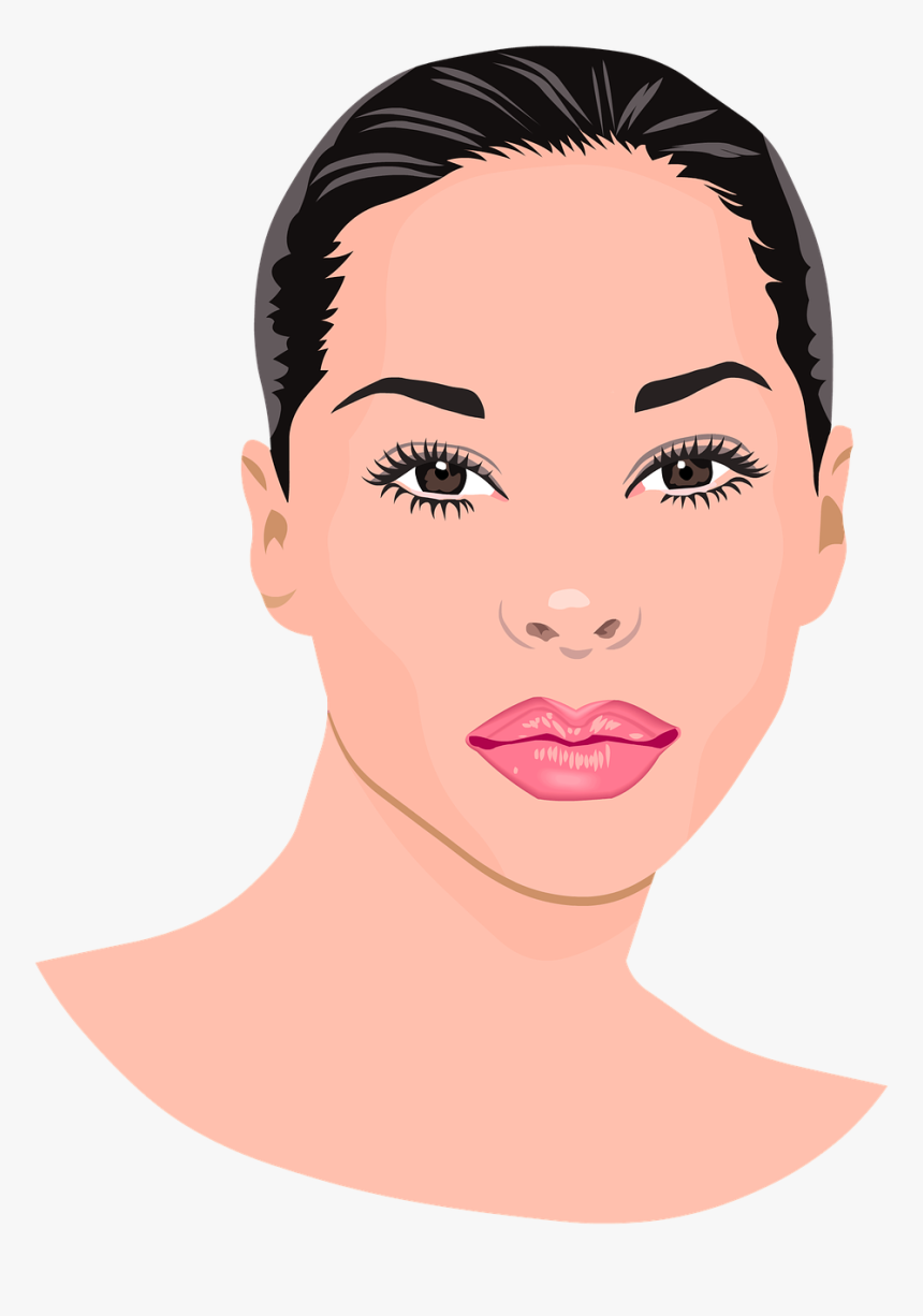 Clipart Portrait Of A Woman, HD Png Download, Free Download