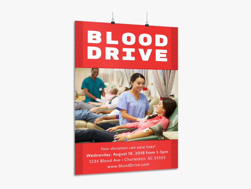 Blood Drive Poster Template Preview - Blood Donation Images Hd, HD Png Download, Free Download