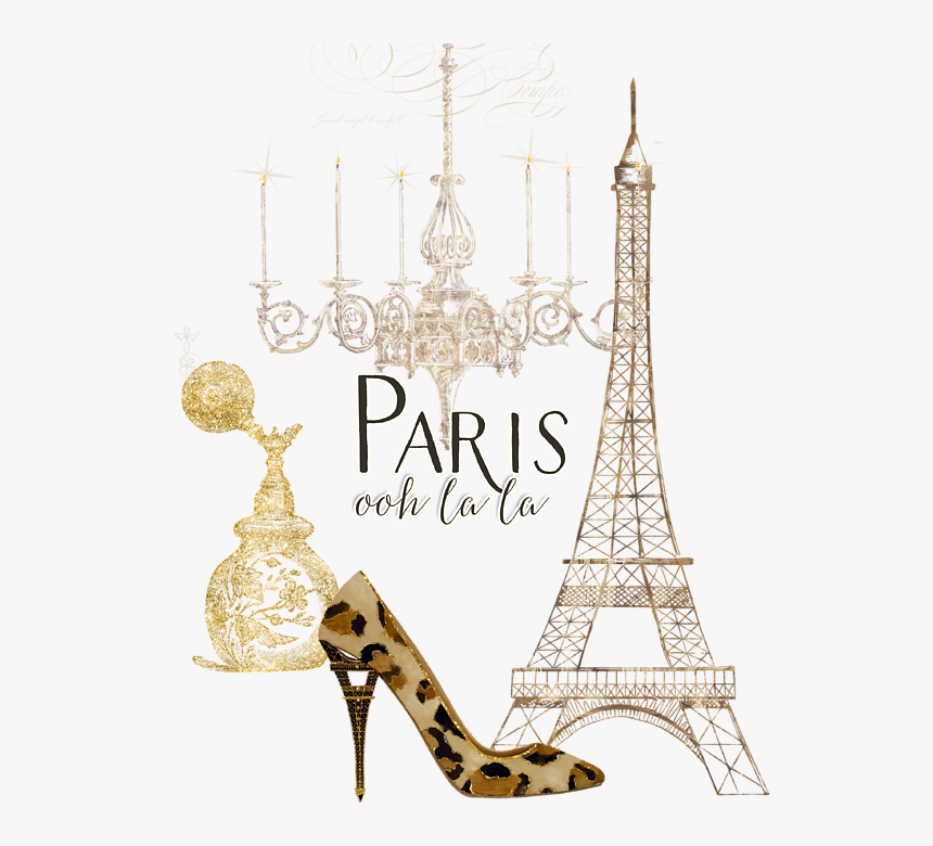 Paris Ooh La La Card, Hd Png Download - Perfume Bottles And Eiffel Tower, Transparent Png, Free Download