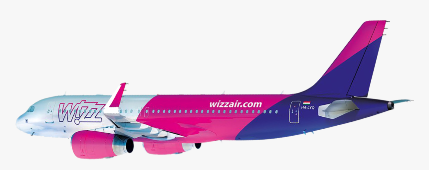 Wizz Air - Wizz Air Airplane Png, Transparent Png, Free Download