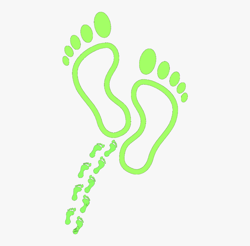 #mq #green #footsteps #footstep #footprint - Transparent Background Foot Steps Icon, HD Png Download, Free Download