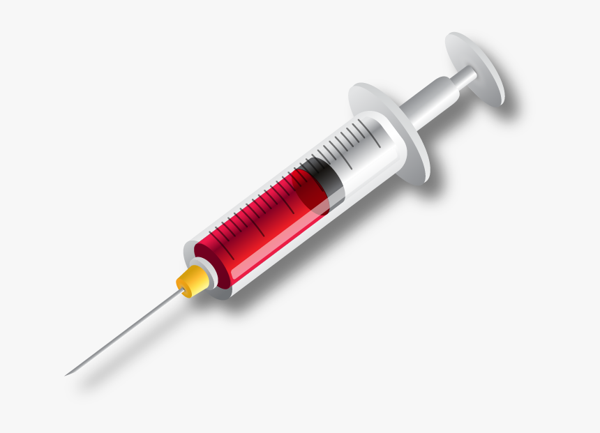 Syringe Injection Hypodermic Needle - Syringe Injection Png, Transparent Png, Free Download