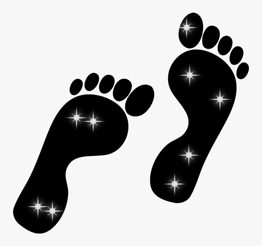 #foot #footstep #black #stars - Transparent Background Footprint Png, Png Download, Free Download