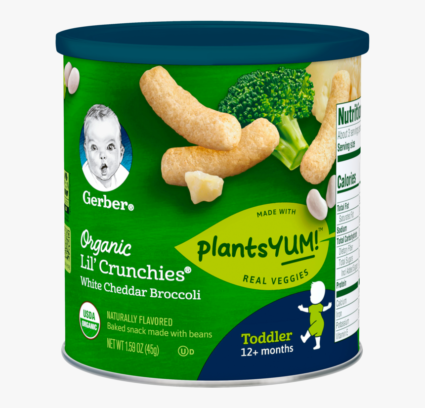 White Cheddar Broccoli - Gerber Organic Lil Crunchies, HD Png Download, Free Download