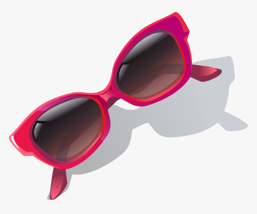 Pink Vector Sunglasses Frame Goggles Hand-painted Clipart - Sunglasses, HD Png Download, Free Download