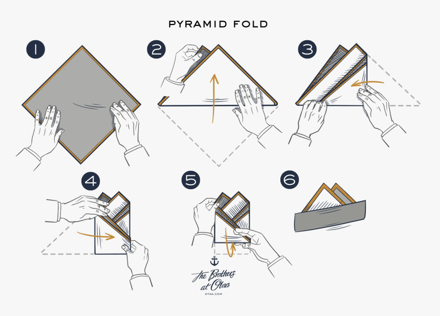 How To Fold A Pyramid Fold - Fold Pyramid, HD Png Download, Free Download