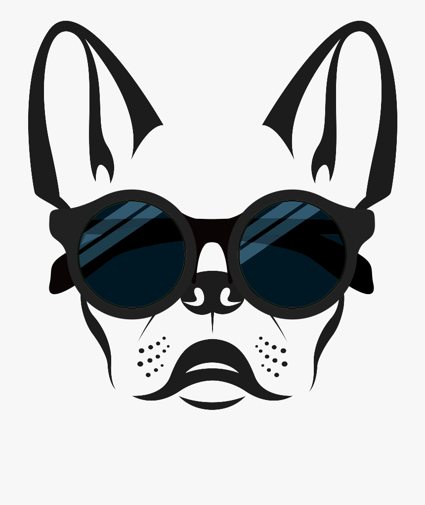 French Bulldog Face Outline , Png Download - Face French Bulldog Silhouette, Transparent Png, Free Download