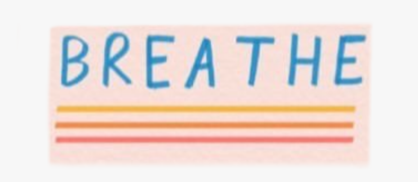 #breathe #groovy #aesthetic #pinterest #freetoedit - Label, HD Png Download, Free Download