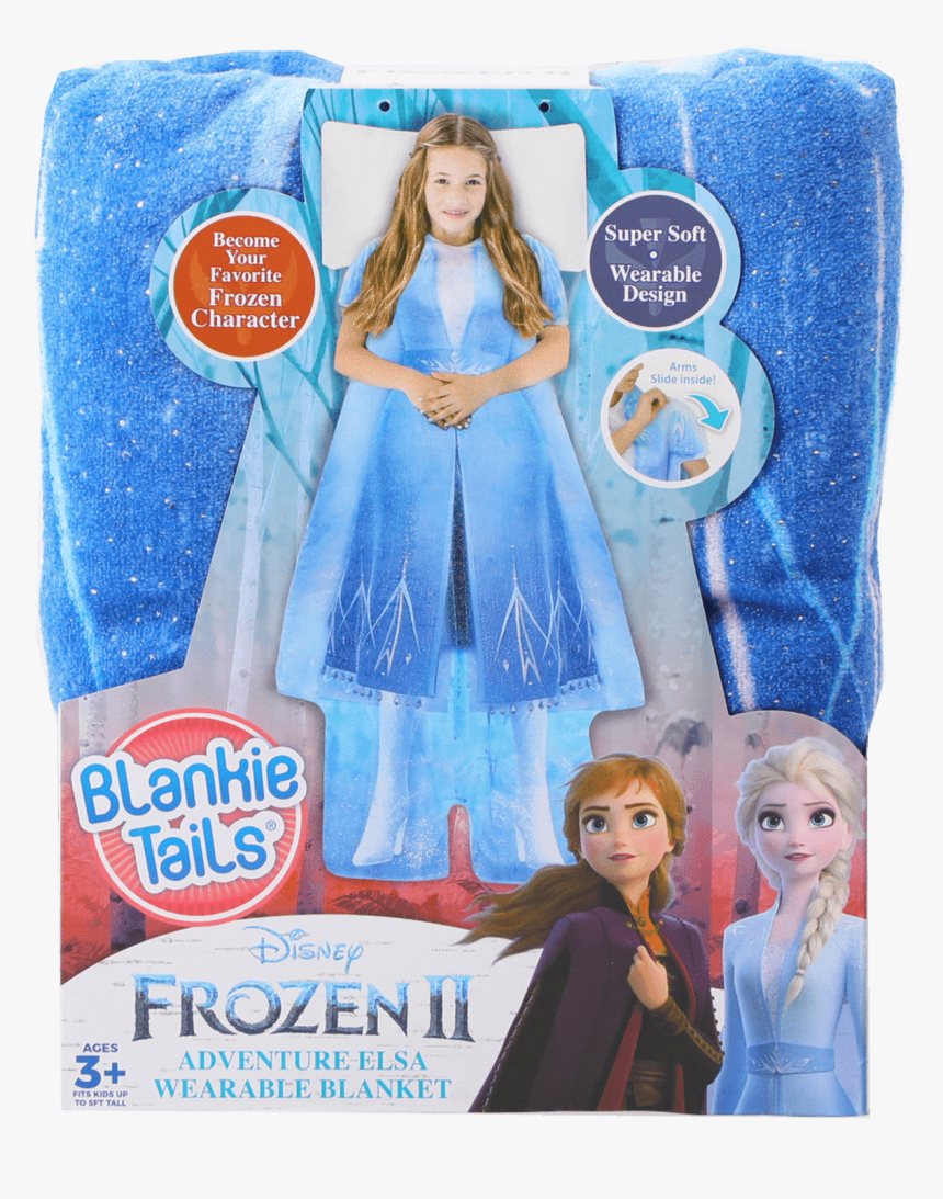 Disney Frozen 2 Elsa"s Adventure Outfit Blankie Tails - Frozen Wearable Blanket Tail, HD Png Download, Free Download