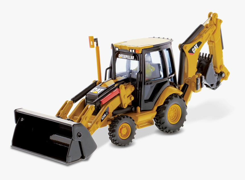 Cat 420e It Backhoe Loader With Work Tools - 420e Backhoe Loader, HD Png Download, Free Download