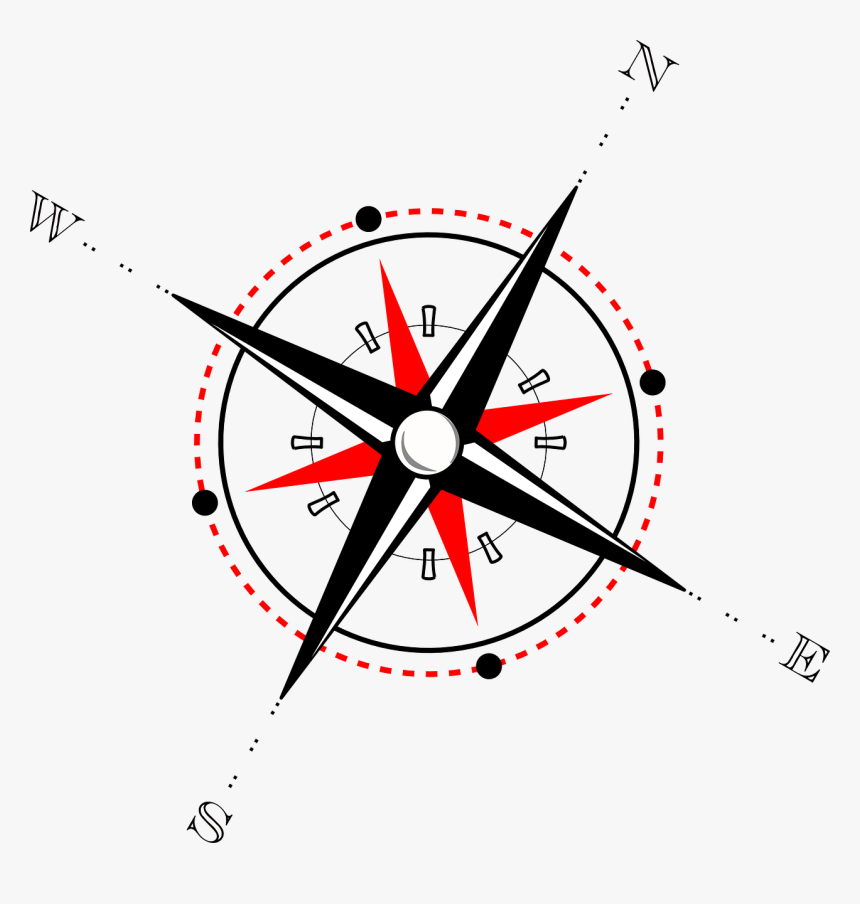 Red And Black Compass, HD Png Download, Free Download